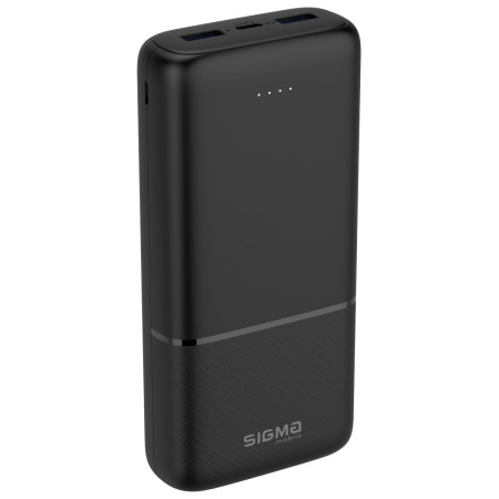 Повербанк Sigma X-power 10W 20000mAh LED Black (SI20A1)